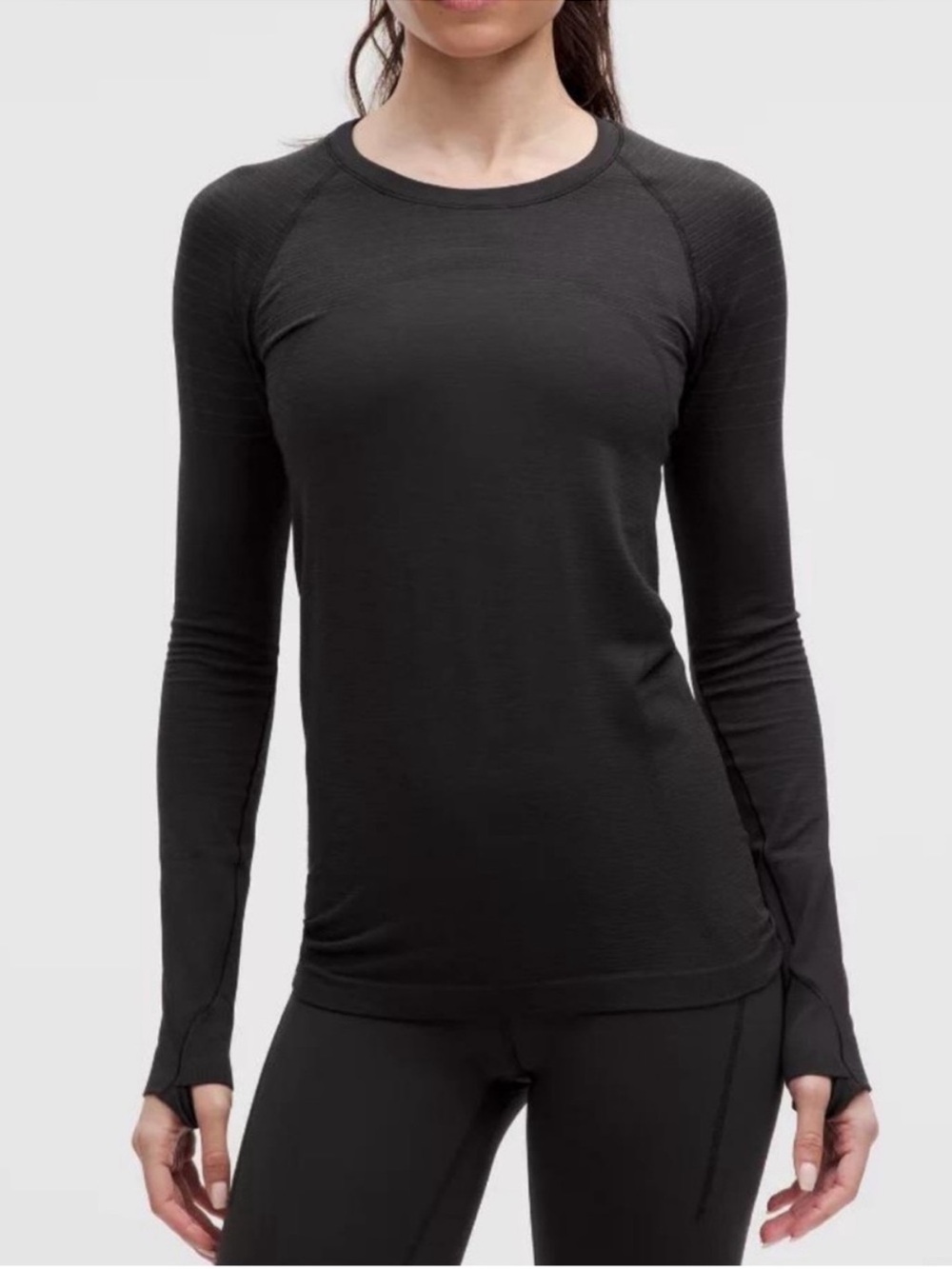 Lululemonw Swiftly Tech Long Sleeve Crew Lunar New Year Black Sz 6